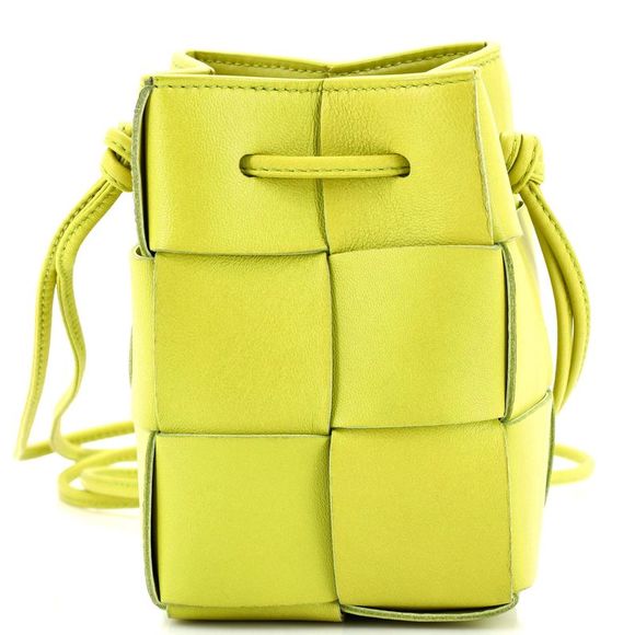 Bottega Veneta Handbags - Bottega Veneta Cassette Bucket Bag Maxi Intrecciato Leather with Beaded Details